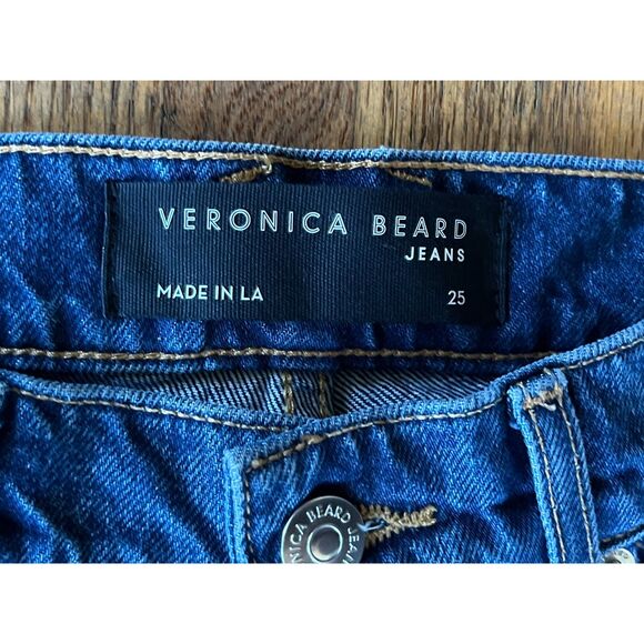 VERONICA BEARD Blue Keane Long Straight Leg High Rise Jeans   Women's Size 25 - Picture 3 of 9